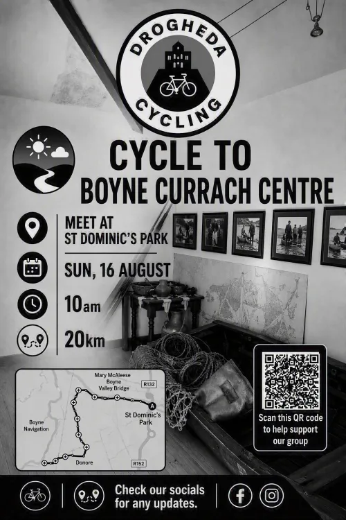 Poster promoting cycle to Boyne Currach Centre